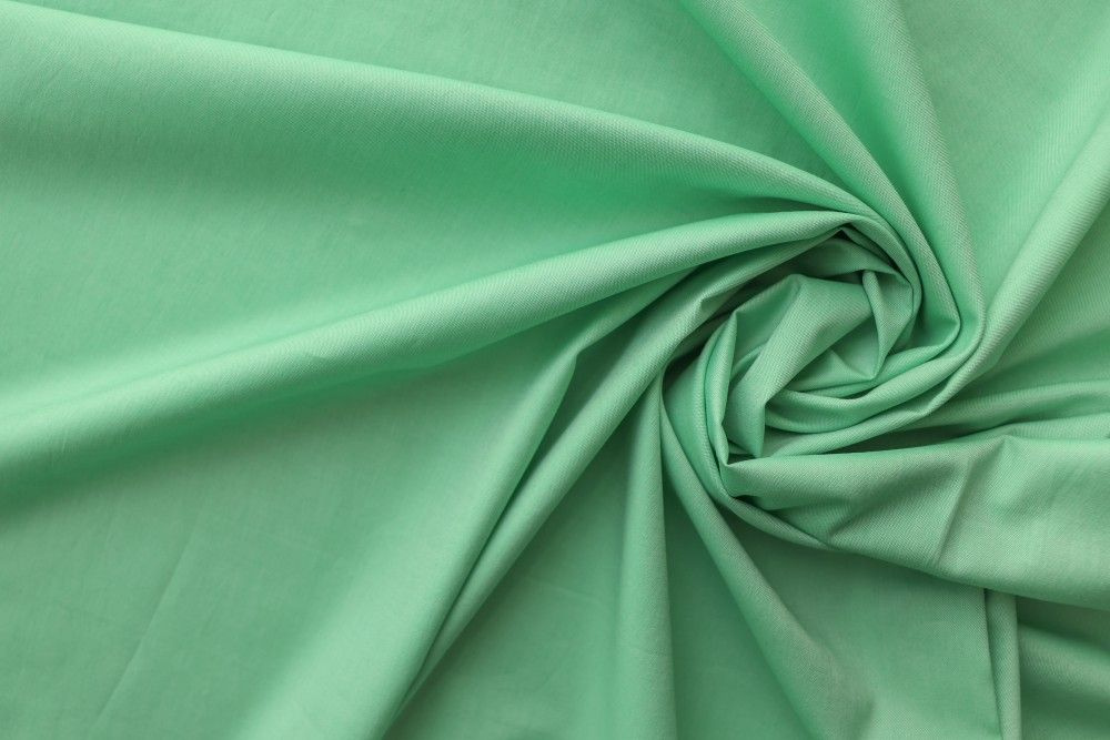 Ткань хлопок с эластаном нежно-зеленый, 1.45 пог.м #1