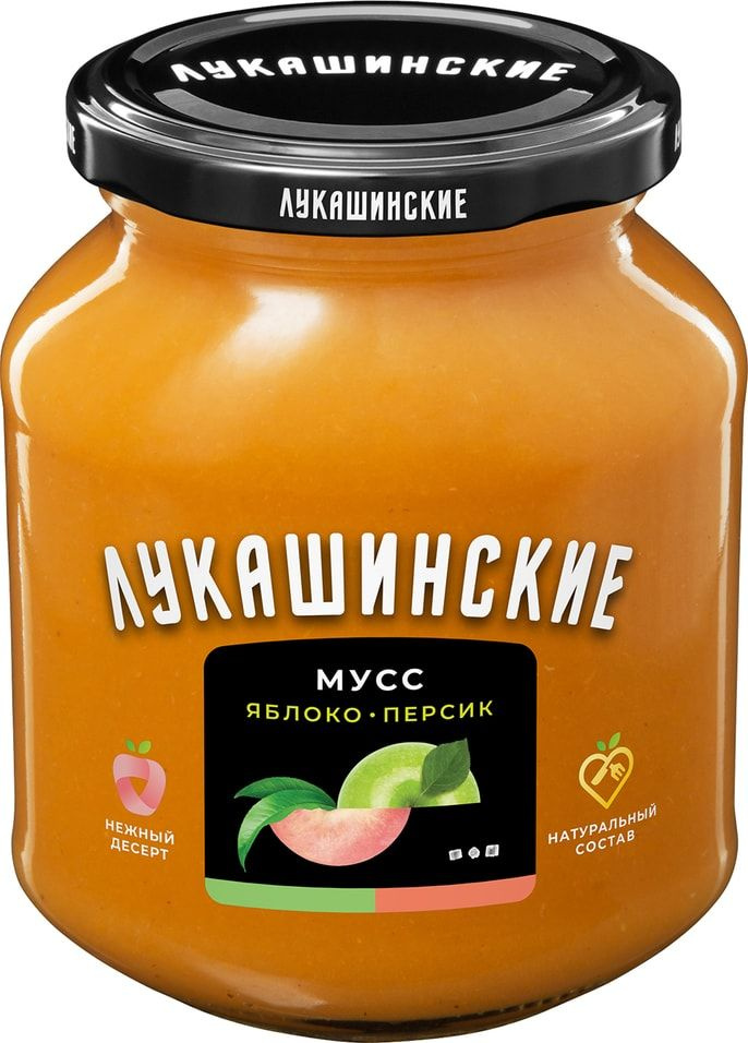 Мусс Лукашинские яблочн персиковый 370г х2шт #1