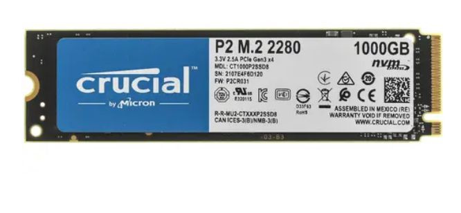 Crucial 1 ТБ Внутренний SSD-диск P2 (CT1000P2SSD8) (CT1000P2SSD8) #1