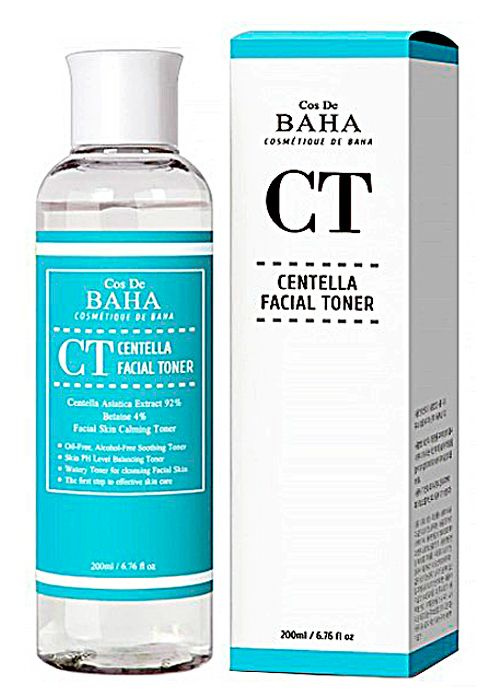 COS DE BAHA Тонер для лечения акне и пигментных пятен. Centella facial toner (CT), 200 мл.  #1