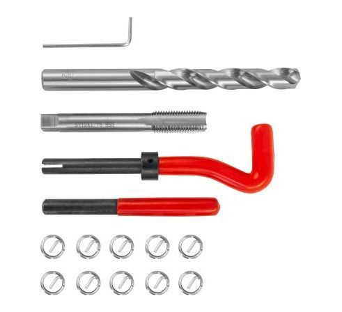TRIS12175 Набор для восстановления резьбы Thorvik M12x1.75, 15 предметов  #1