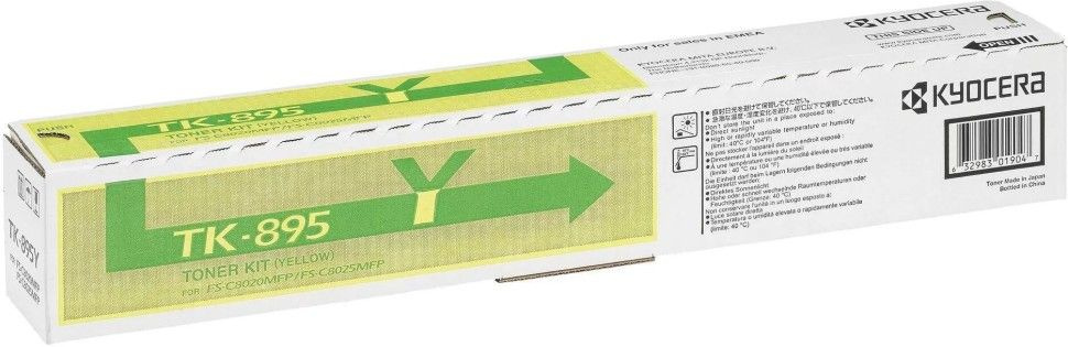 Картридж Kyocera TK-895Y (1T02K0ANL0) для Kyocera FS-C8020MFP/ FS-C8025MFP yellow, 6000 страниц  #1