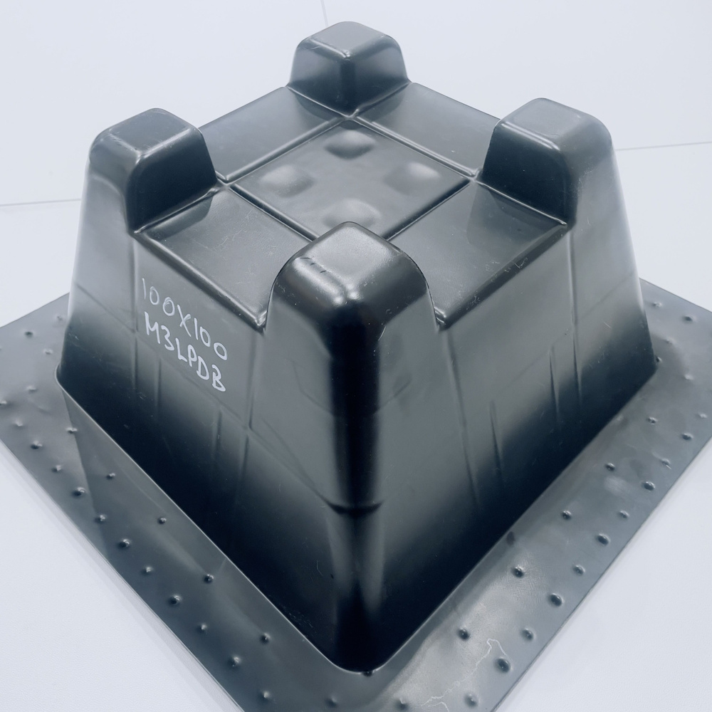 Пластиковая форма для изготовления бетонных фундаментных блоков Кросс-Опор 100X100 M  #1