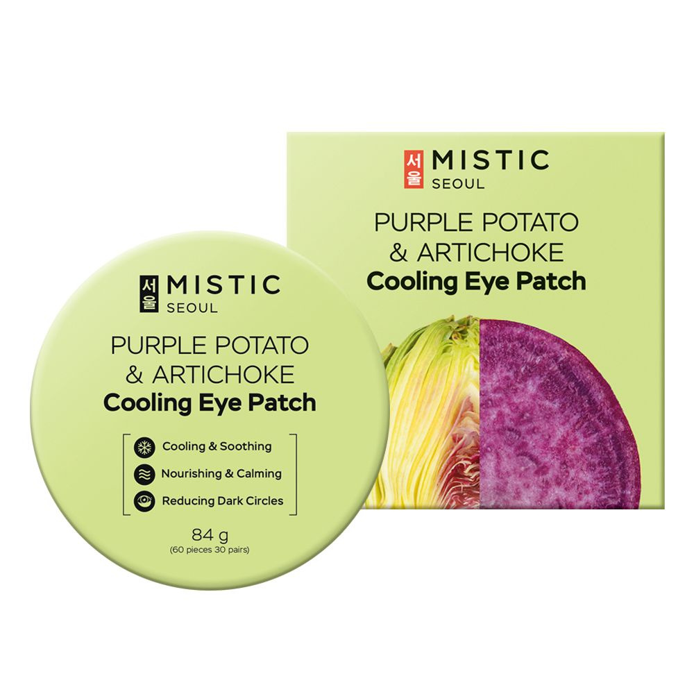 Mistic Охлаждающие патчи с экcтрактами артишока и фиолетового батата Purple Potato & Artichoke Cooling #1