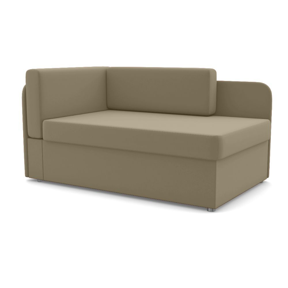 Диван-кровать Компакт Левый ФОКУС- мебельная фабрика 135х83х61 см серо-коричневый  #1