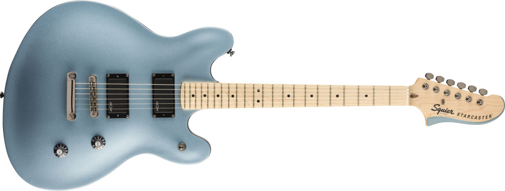 Squier by Fender Электрогитара Contemporary Active Starcaster, Maple Fingerboard, Ice Blue Metallic 6-струнная, #1