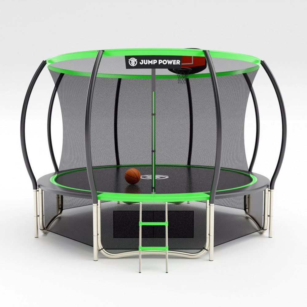 Батут Jump Power 10ft PRO Basket Green #1