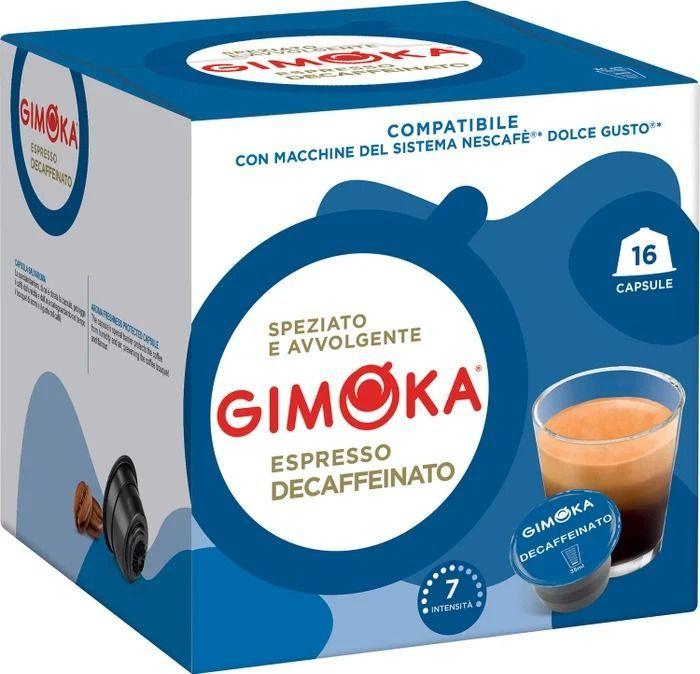 Кофе в капсулах Gimoka Dolce Gusto Espresso Decaffeinato, 16шт #1