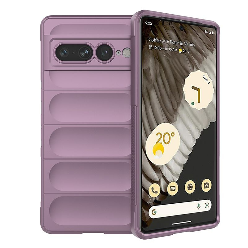 Противоударный чехол Flexible Case для Google Pixel 7 Pro (сиреневый ...