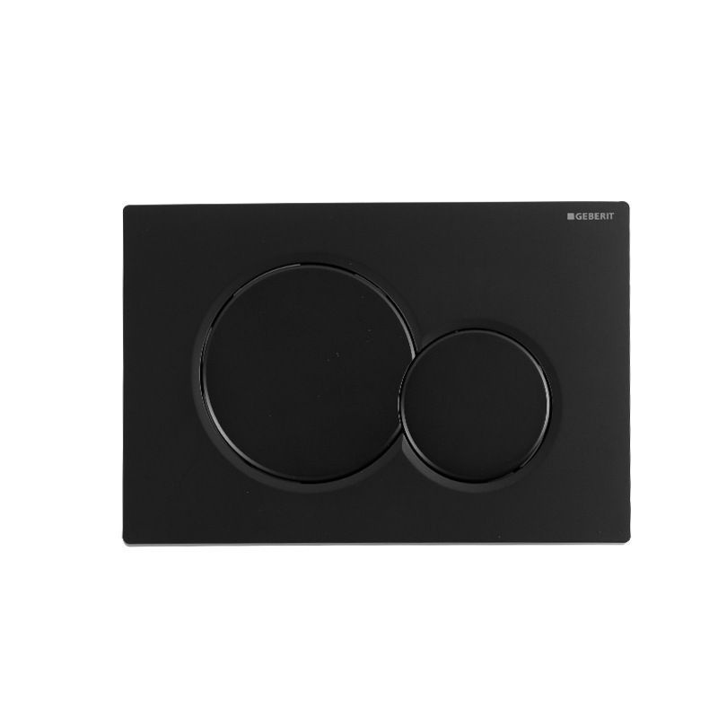 Кнопка для инсталляции GEBERIT SIGMA 01 черная матовая. Клавиша смыва ...