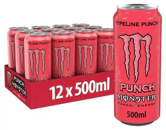 Энергетический напиток Monster Pipeline Punch / Монстер Пипелин Пунш 0.5 л ж/б упаковка 12 штук (Ирландия) #1