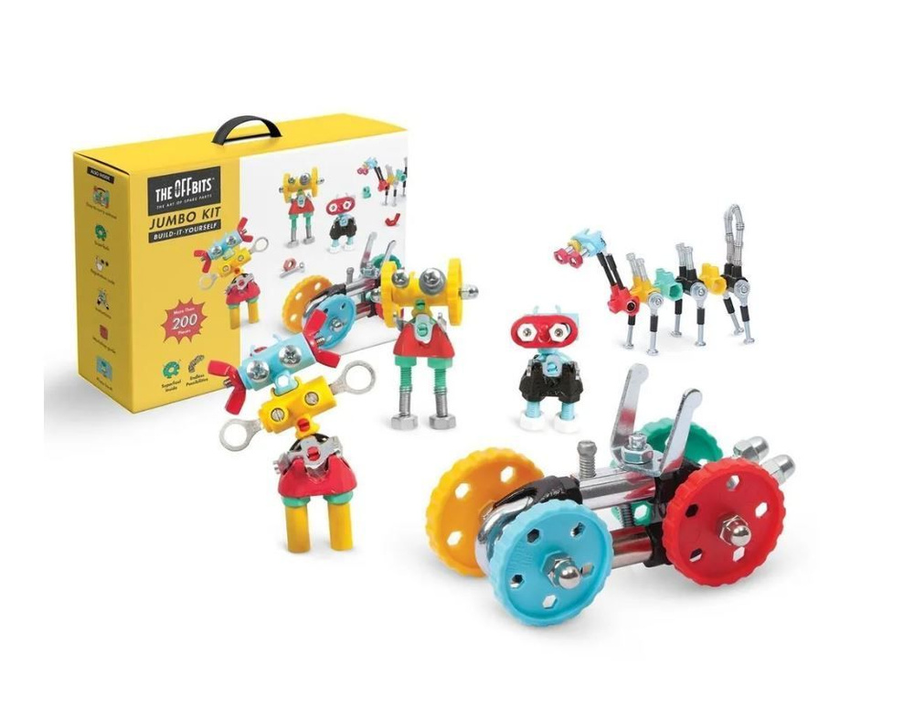 Металлический конструктор робот детский , для уроков труда , The Offbits Jumbo Bit  #1
