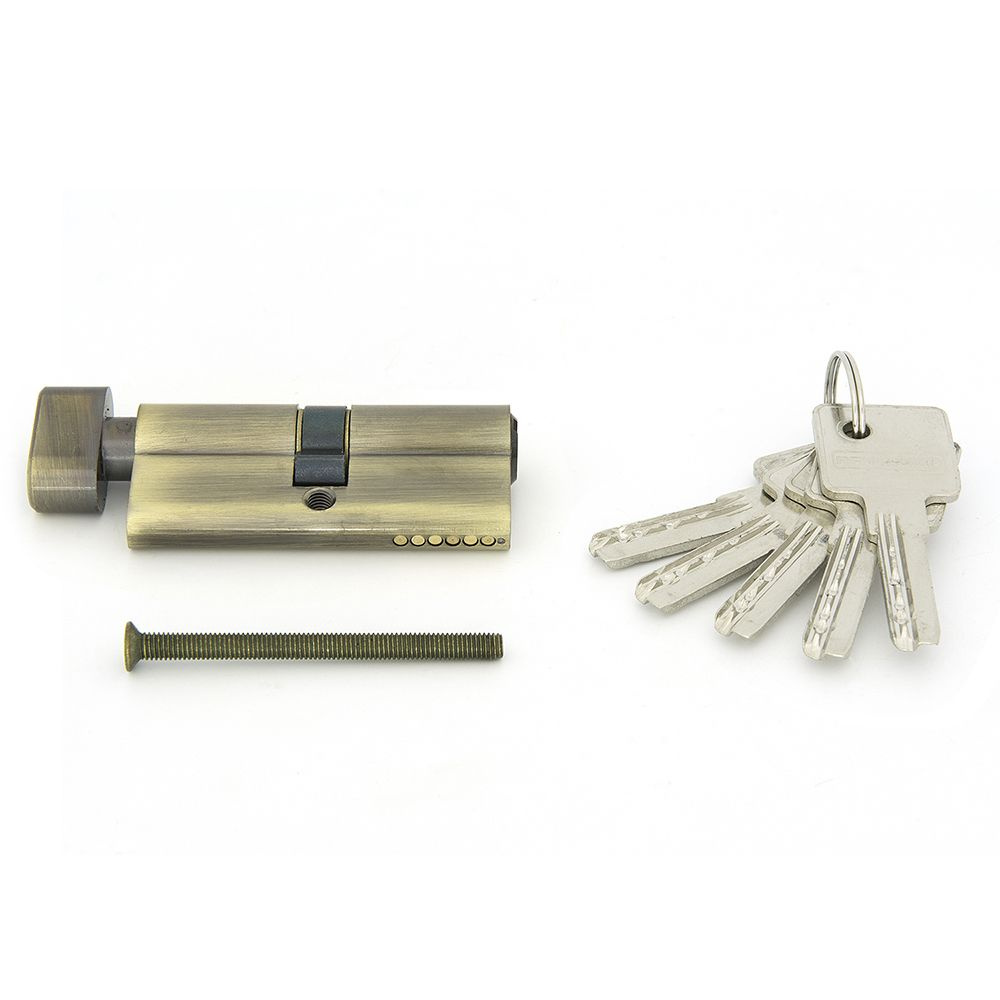 Цилиндр для замка 70 C BK ключ-завертка бронза, 1 шт. в заказе  #1