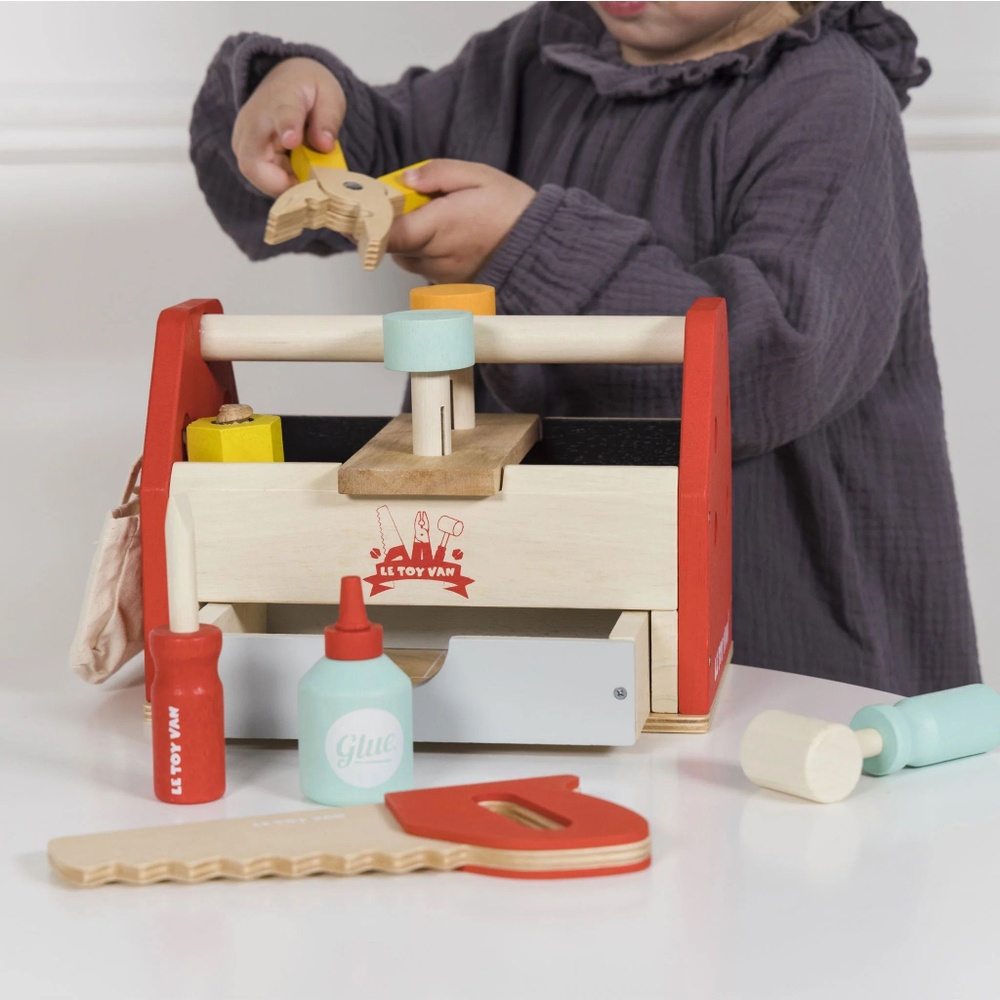 Игровой набор Le Toy Van Ящик с инструментами деревянный для маленького мастера  #1