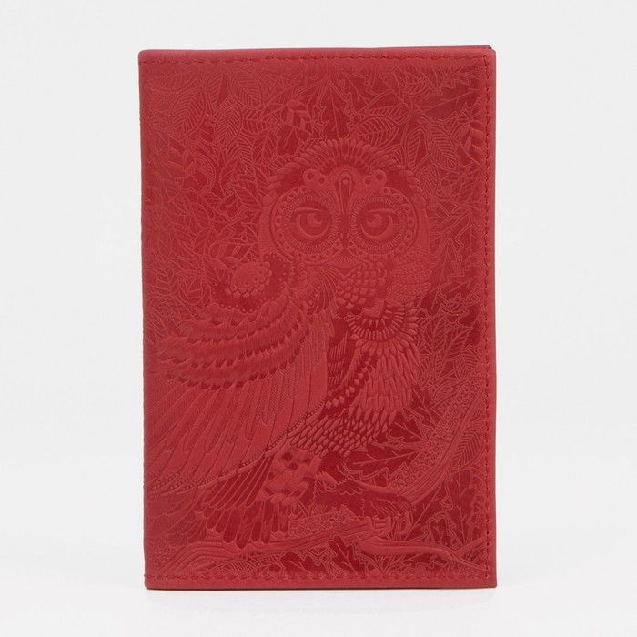 Обложка для паспорта, цвет красный #1