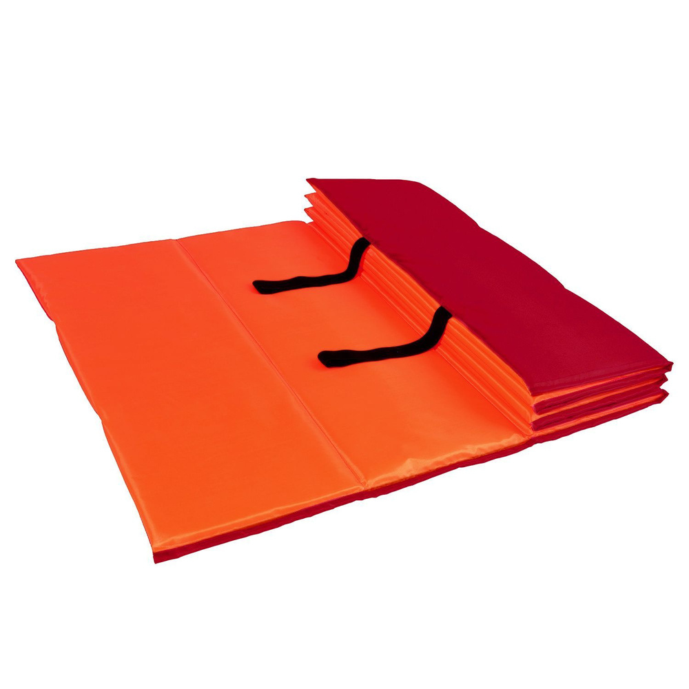 Коврик гимнастический BF-002 взрослый 180*60*1 см (бордовый-оранжевый)  #1
