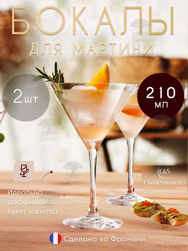 Набор бокалов для мартини 210 мл 2 шт. Cabernet, N6887/2, Chef & Sommelier #1