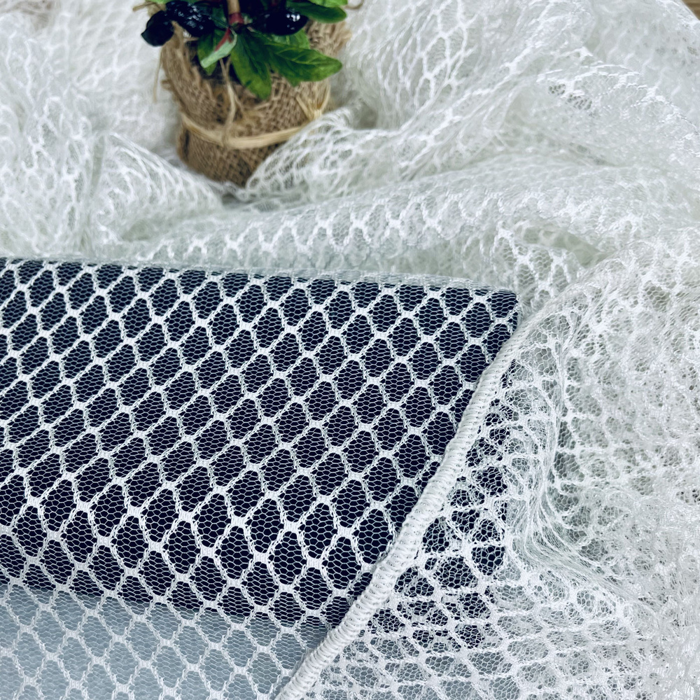 Тюль сетка Baklava отрез 4,5 метра, ткань для пошива штор, занавесок  #1