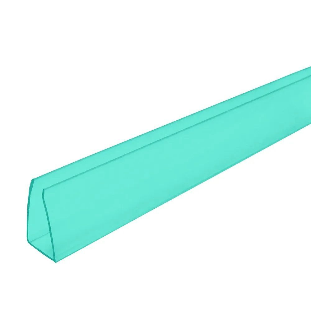 Профиль торцевой Novattro для поликарбоната 6мм (длина - 1050мм) 10 шт, зеленый  #1