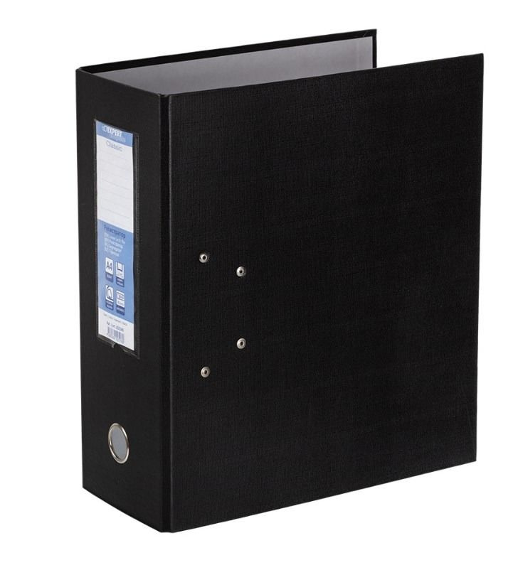 Папка-регистратор с арочным механизмом до 700 листов А4 Гамма Expert Complete Classic черная  #1