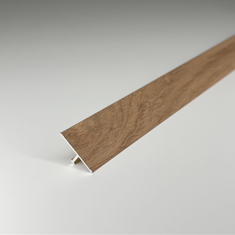 Порожек для напольного покрытия Т-образный разносторонний 23 мм, длина 0,9 м, Русский профиль алюминиевый, #1