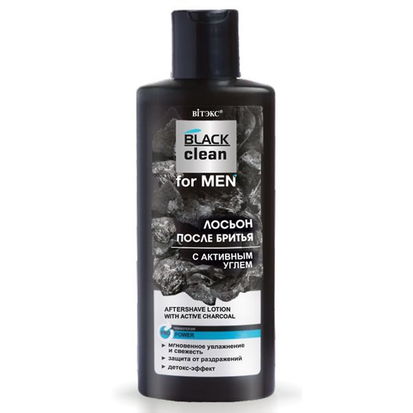 ВИТЭКС BLACK clean for MEN Лосьон после бритья с активным углем 150мл  #1