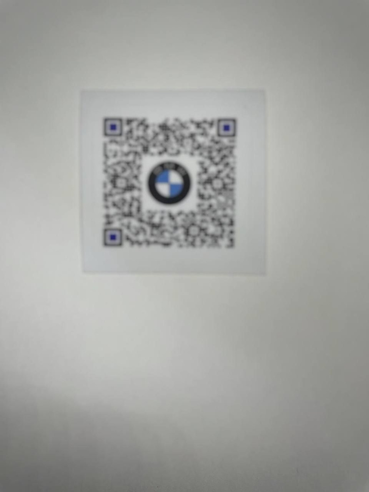 Самоклеящаяся наклейка, умная визитка "БМВ" с QR кодом, этикетка стикер  #1