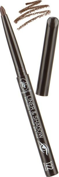 TF cosmetics / ТФ косметикс Карандаш для глаз Linner&Shadow 122 коричневый для любого типа кожи гелевый #1