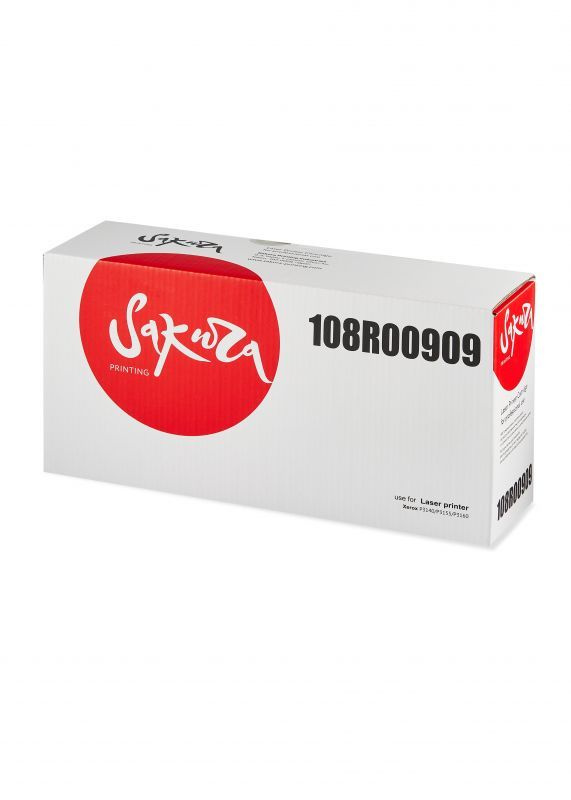 Картридж SAKURA 108R00909 для Xerox P3140/P3155/P3160, черный, 2500стр. #1