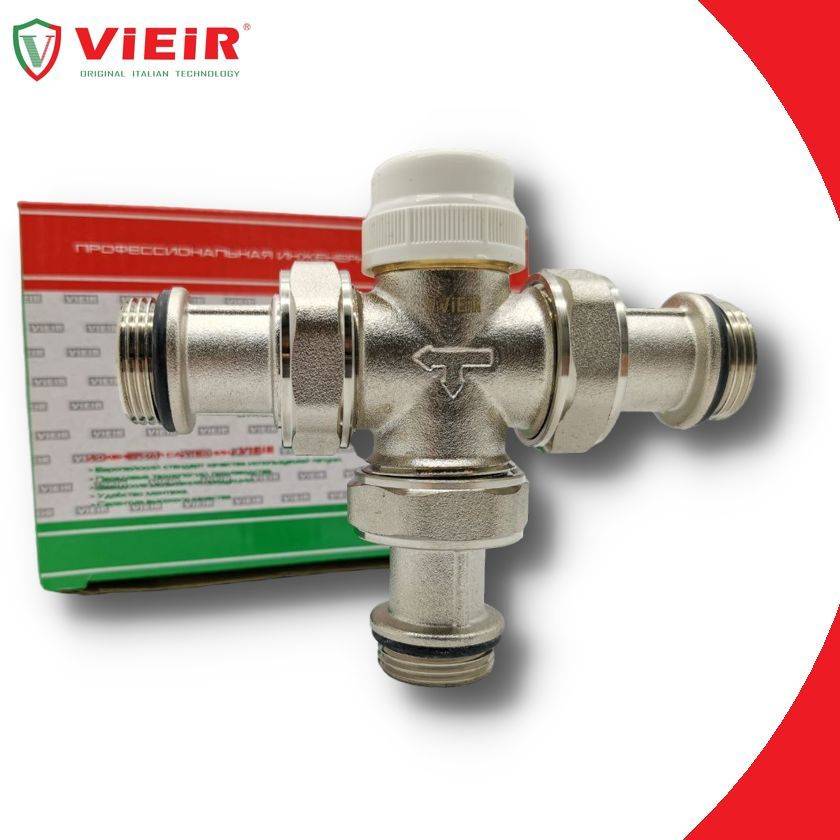 Трехходовой термостатический распределительный клапан 3/4" НР, под терм. головку М30х1,5 ViEiR арт. VR183 #1