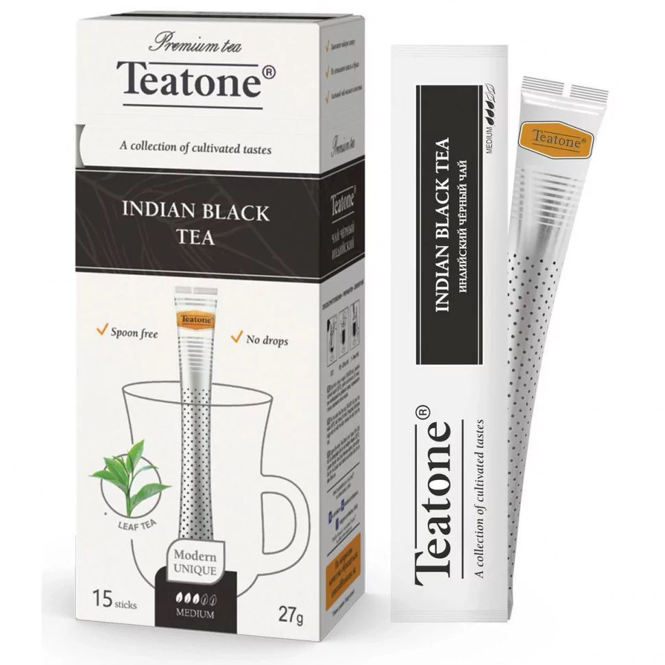 Чай черный Teatone Indian Black Tea в стиках 1,8 г х 15 шт #1