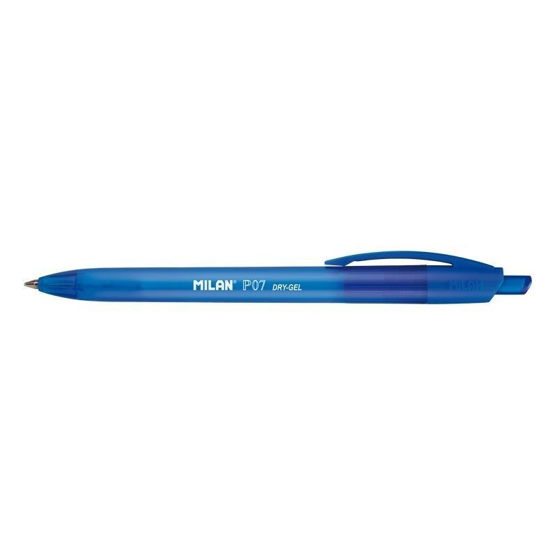 Ручка гелевая Milan "P07 Dry-Gel" 0.7 мм, чернила синие (1 штука) #1