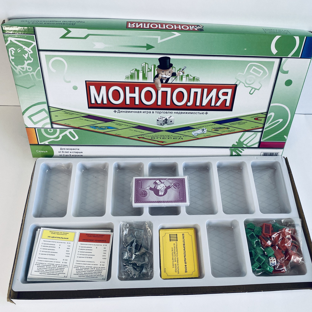 Настольная игра Монополия классическая для всей семьи MONOPOLY  #1