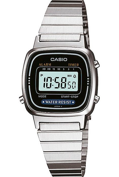 Электронные женские наручные часы Casio Vintage LA670WD-1 с будильником, таймером и секундомером  #1