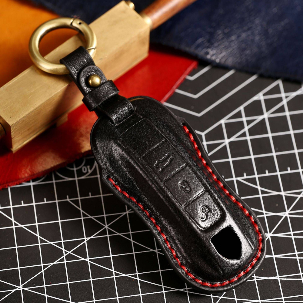 Роскошный кожаный чехол MyPads для ключа автомобиля Porsche Cayenne 718 958 Panamera 911 Macan  #1