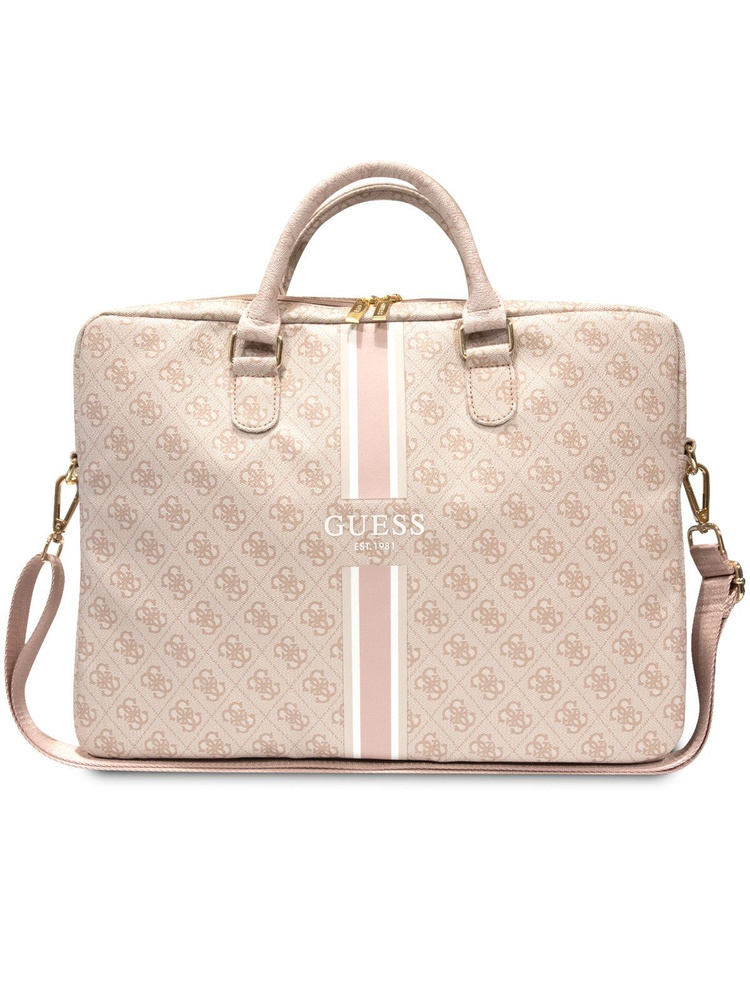 Сумка Guess Laptop Bag для ноутбука 15" - 16" из экокожи, на молнии, с регулируемым тканевым ремешком #1