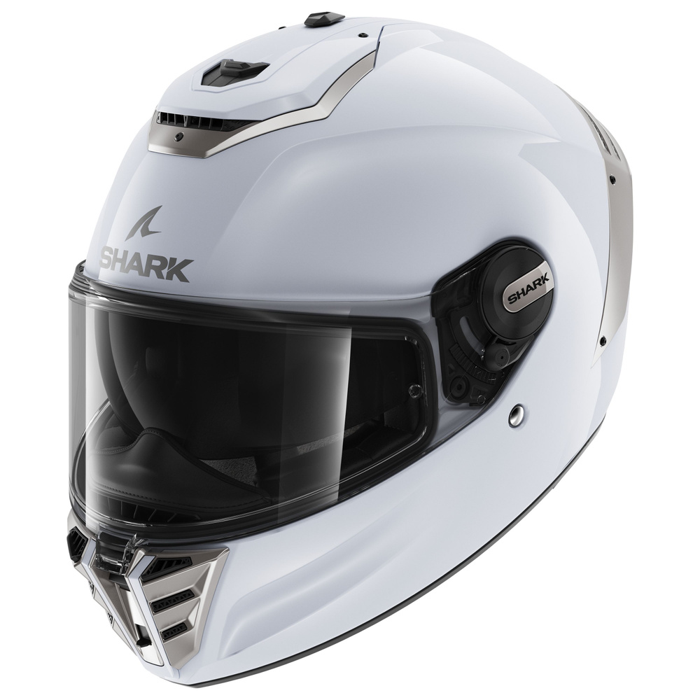 Шлем Shark SPARTAN RS BLANK White/Silver Glossy (XS) #1