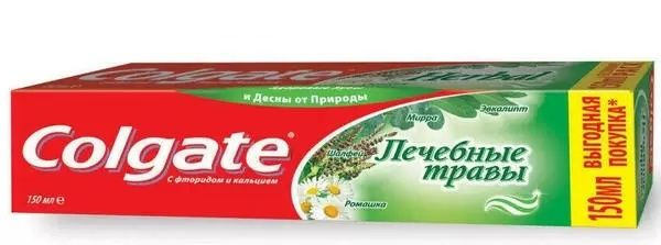 Зубная паста Colgate Лечебные травы, 150 мл, в коробке #1