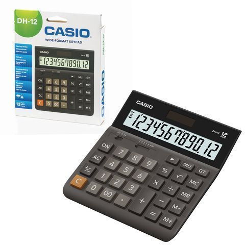 Калькулятор Casio DH-12-BK-S-EP, 12-разрядный #1