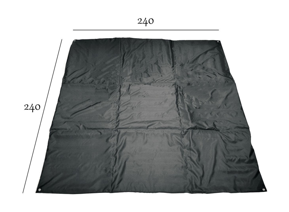 Пол Квадро, 240х240 см для палатки, без лунок, оксфорд 210, утепленный, универсальный, всесезонный  #1