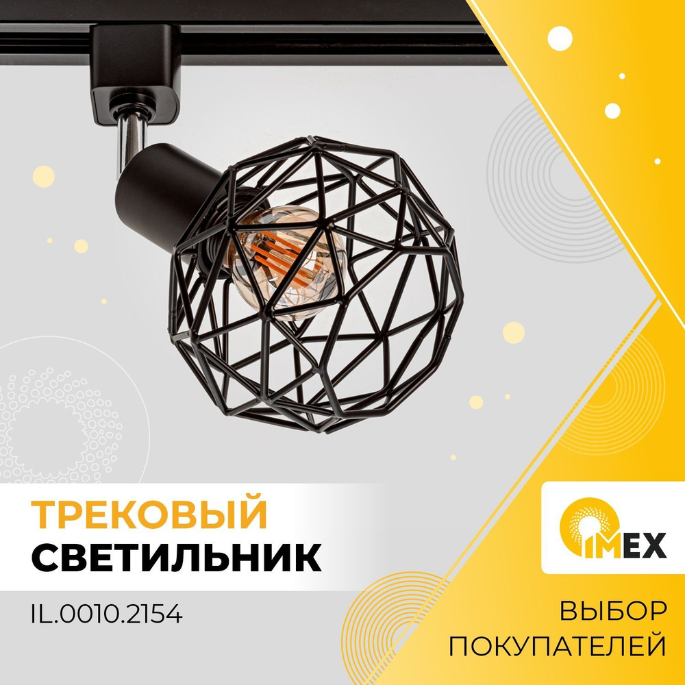 Светильник на однофазный трек IMEX IL.0010.2154, черный #1