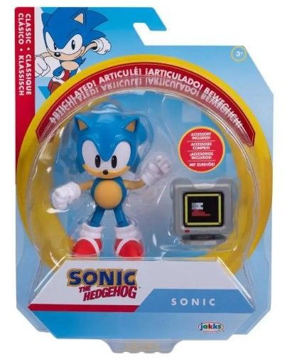 Sonic The Hedgehog Sonic Action Figure Classic with Monitor Фигурка Соник 10 см. #1