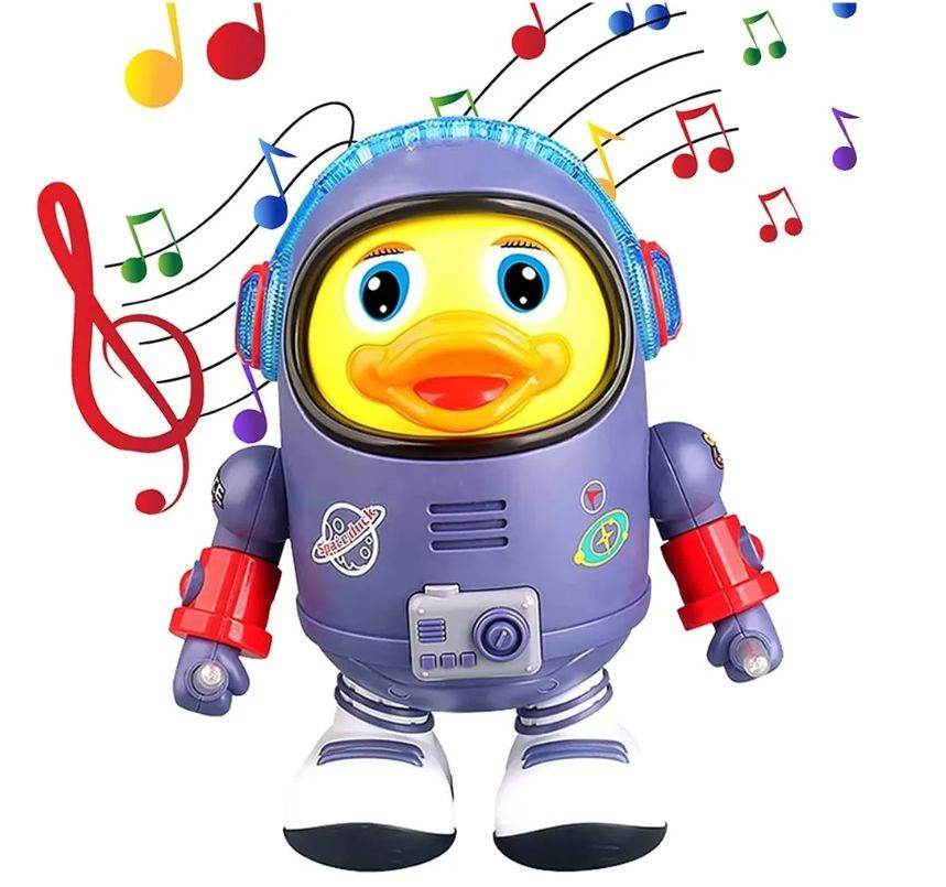 Космическая танцующая утка игрушка, музыкальная игрушка для малышей, помогите своему малышу потренироваться #1