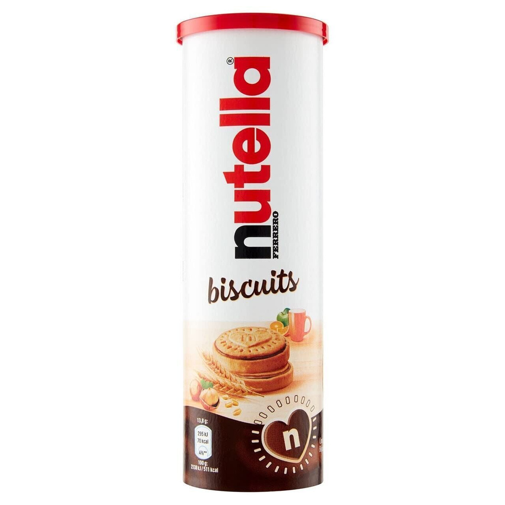 Бисквитное печенье Nutella Biscuits/Нутелла Печенье с шоколадной пастой 166гр (Германия)  #1