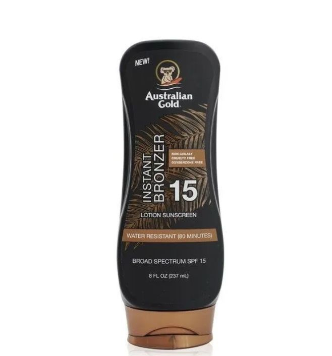 Australian Gold Lotion Sunscreen with Instant Bronzer SPF15 Солнцезащитный лосьон с бронзатором 237 ml #1