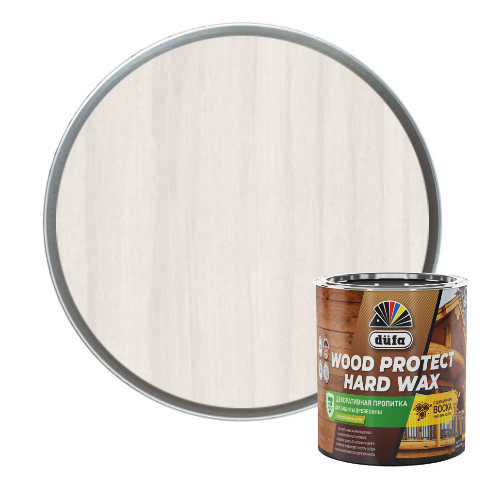 Пропитка DUFA WOOD PROTECT HARD WAX белоснежный 0,75 л #1