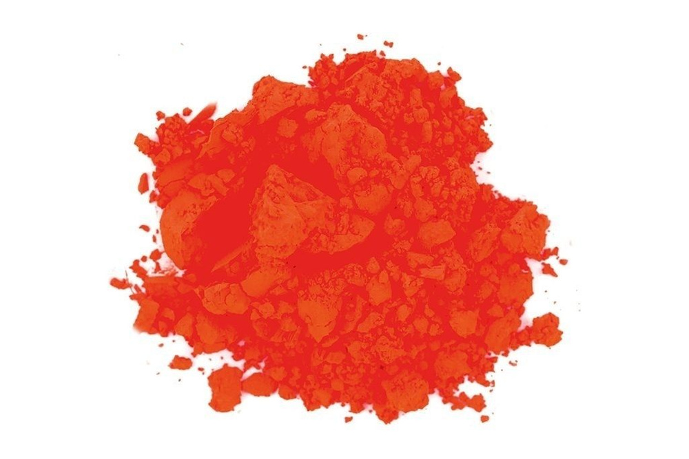 Пигмент флуоресцентный "Kremer" Fluorescent Orange (Оранжевый флуоресцентный), 100 гр.  #1