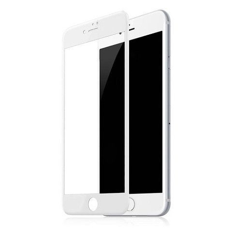 Защитное стекло для iPhone 6 Plus - Белое (Full Screen 3D, Прочность 9H, Олеофобное покрытие, 0.33 мм) #1