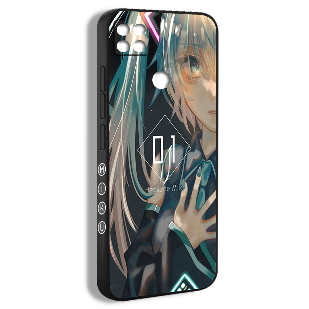 Чехол для смартфона Подходит для Xiaomi Redmi 9C miku hatsune vocaloid Аниме Вокалоид Хацунэ Мику MVO15 #1