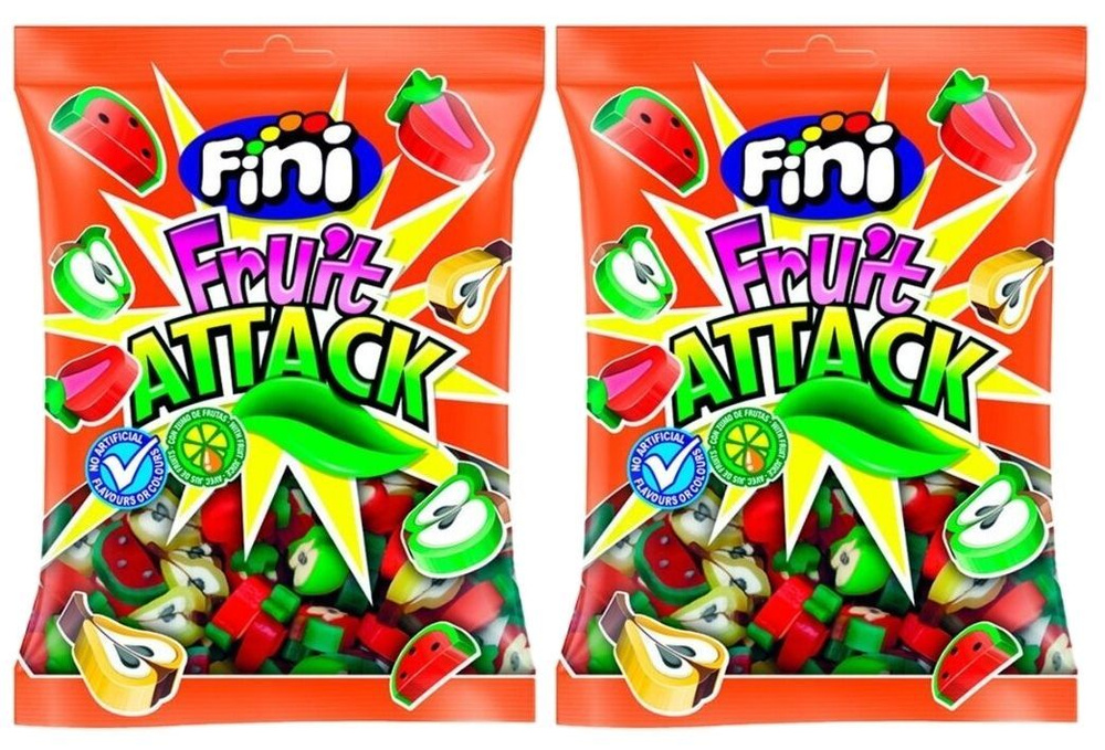 Жевательный мармелад Fini Fruit Attack, 90г x 2шт. Фини фруктовая атака  #1